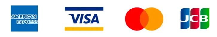 AMERICAN EXPRESS,VISA,Master card,JCB